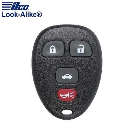Ilco LAL RKE-GM-4B16 General Motors 4 Button Remote Keyless Entry (KOBGT04A) ILCO-AX00013900
